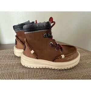 Hey Dude Bradley Boot Youth Kids Boys Size Youth 7C Walnut Brown Ankle Boots